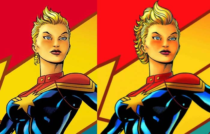 La Capitana Marvel pasa por la peluquería antes de su debut