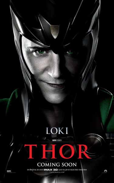 Loki en un póster de Thor