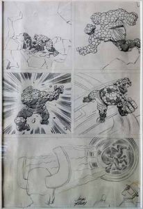 KirbyFFunpubl Página inédita de Jack Kirby para Los Cuatro Fantásticos