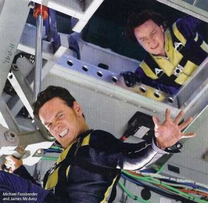 X-Men Michael Fassbender y James McAvoy