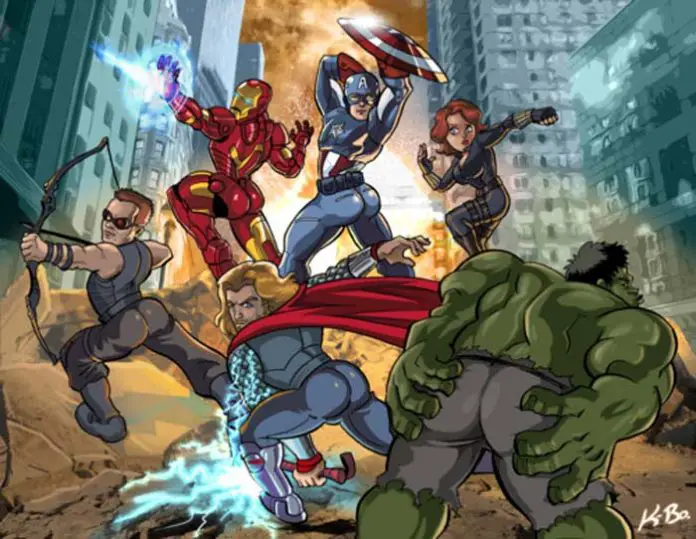 malke-avengers-do-brokeback-pose