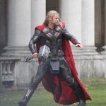 Chris Hemsworth en el rodaje de Thor 2