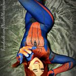 Nicole Marie Jane con el traje de The Amazing Spider-Man