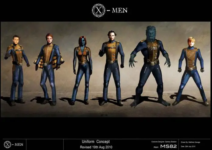 Dibujo conceptual de X-Men: Primera Generación