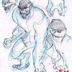 Bocetos de la nueva Bestia de Stuart Immonen
