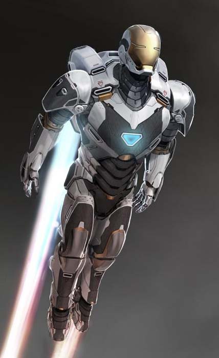 Diseño de Iron Man 3 con armadura espacial