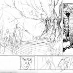 Franck Cho creando al Hombre Cosa para Savage Wolverine