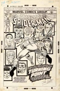Portada original de John Romita para Amazing Spider-Man Nº 121
