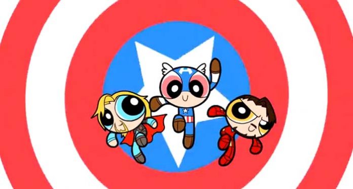 avengers-powerpuff-girls Los Vengadores como Supernenas