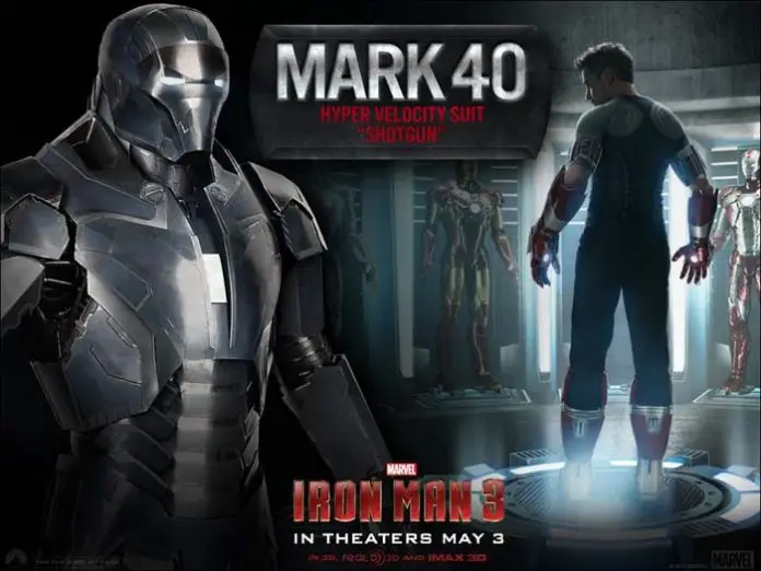 Mark 40 en Iron Man 3
