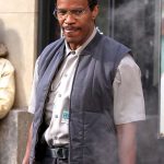 Jamie Foxx como Max Dillon en el rodaje de The Amazing Spider-Man 2