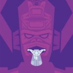 Galactus y Estela Plateada al estilo nativo norteamericano