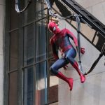 Spiderman en el rodaje de The Amazing Spider-Man 2