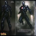 Imagen del libro oficial con diseños conceptuales de Iron Man 3