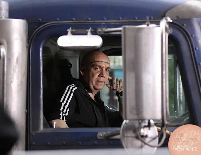 Paul Giamatti en el rodaje de The Amazing Spider-Man 2