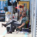 Hugh Jackman en el rodaje de X-Men: Días del Futuro Pasado