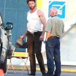 Hugh Jackman en el rodaje de X-Men: Días del Futuro Pasado