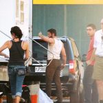 Hugh Jackman en el rodaje de X-Men: Días del Futuro Pasado