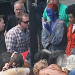 Mística en el rodaje de X-Men: Días del Futuro Pasado