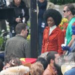 Mística en el rodaje de X-Men: Días del Futuro Pasado