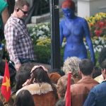 Mística en el rodaje de X-Men: Días del Futuro Pasado