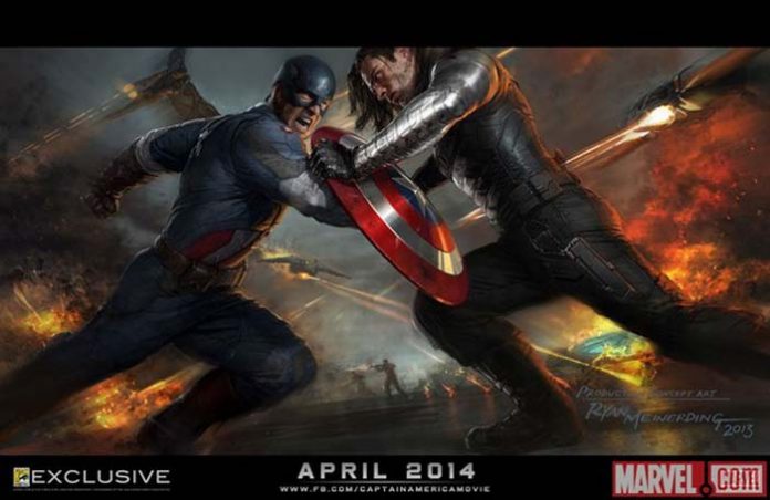 Póster de Capitán América: El Soldado de Invierno para la SDCC 2013