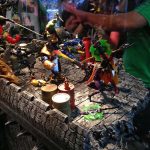 Montaje de Hasbro Marvel Universe en la SDCC