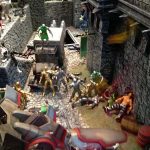 Montaje de Hasbro Marvel Universe en la SDCC