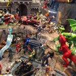 Montaje de Hasbro Marvel Universe en la SDCC