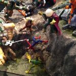 Montaje de Hasbro Marvel Universe en la SDCC
