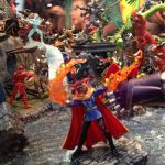 Montaje de Hasbro Marvel Universe en la SDCC