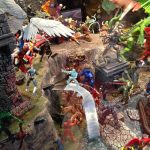 Montaje de Hasbro Marvel Universe en la SDCC