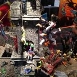 Montaje de Hasbro Marvel Universe en la SDCC