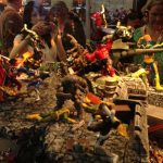 Montaje de Hasbro Marvel Universe en la SDCC