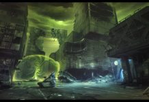 Diseños de escenarios, armas y vehículos para el juego cancelado de los Vengadores Diseño conceptual del juego cancelado de los Vengadores de THQ