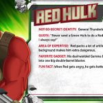 Ficha de Hulk Rojo en Hulk and the Agents S.M.A.S.H.
