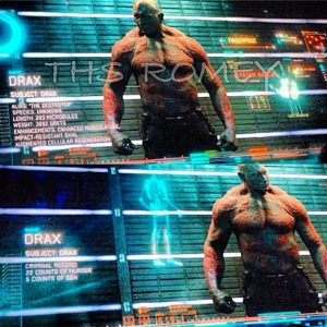 Ficha policial de Drax en Los Guardianes de la Galaxia