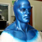 Prueba de maquillaje para Los 4 Fantásticos y Silver Surfer