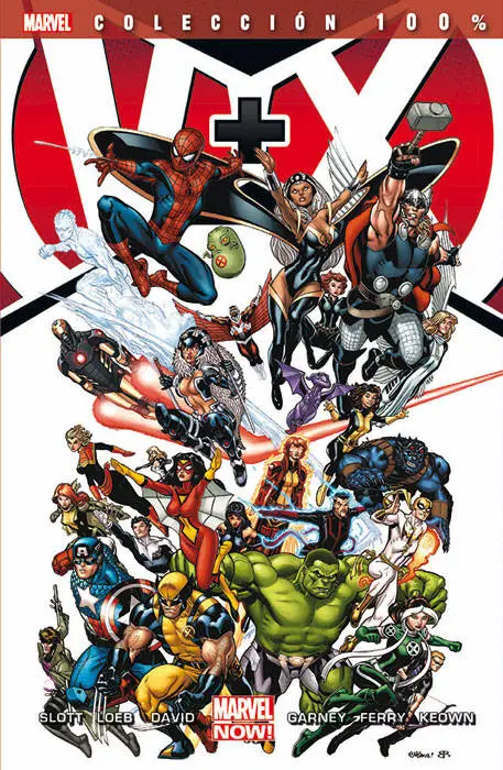 100% Marvel. V + X: Los Vengadores + La Patrulla-X 1