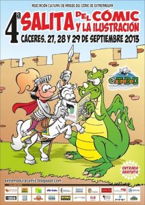 Cartel de la IV Salita del Cómic y la Ilustración de Cáceres