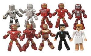 Minimates del Salón de las Armaduras de Iron Man 3