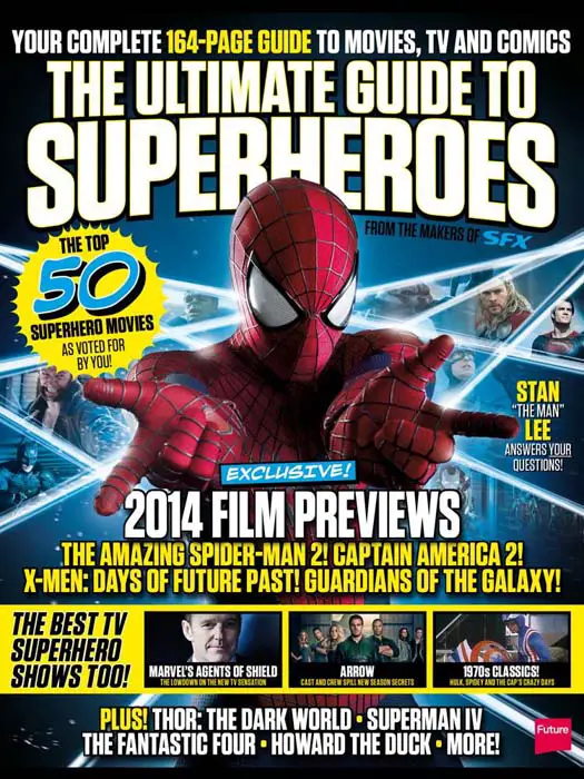 The Amazing Spider-Man 2 portada de Ultimate Guide To Superheroes