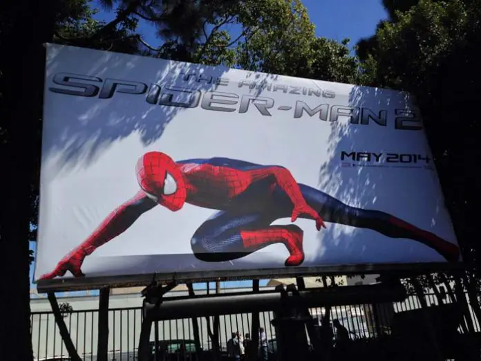 Valla publicitaria de The Amazing Spider-Man 2