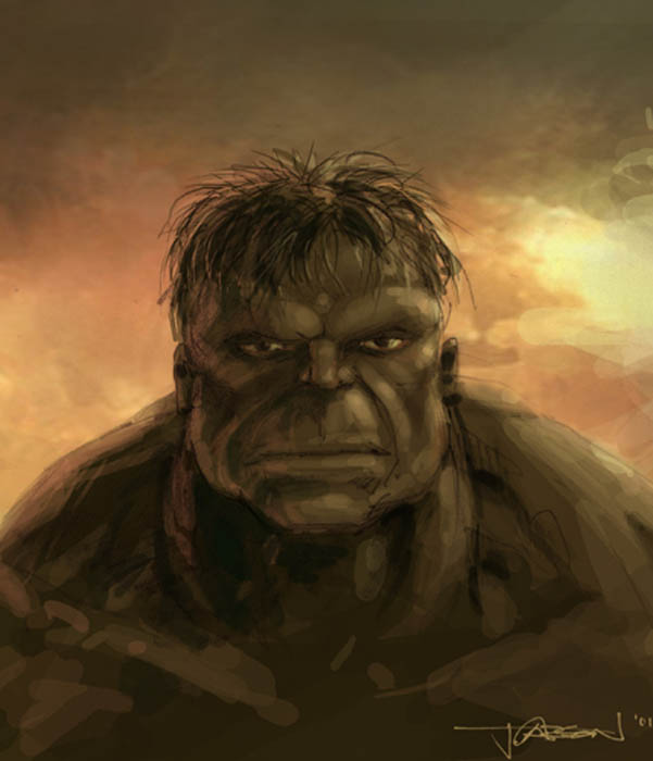 Diseños Conceptuales De Jim Carson Para Hulk 2003