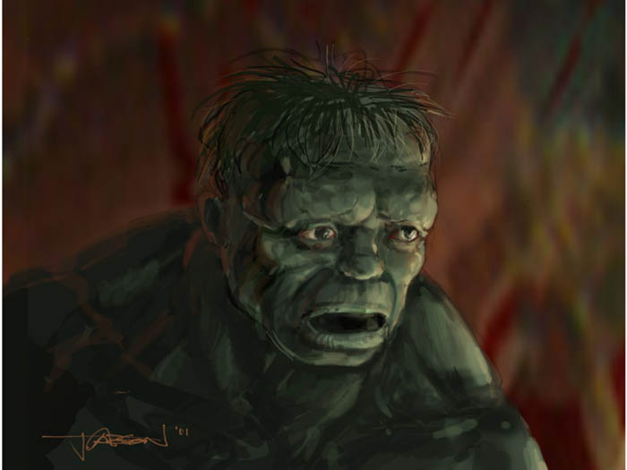 Diseños Conceptuales De Jim Carson Para Hulk 2003