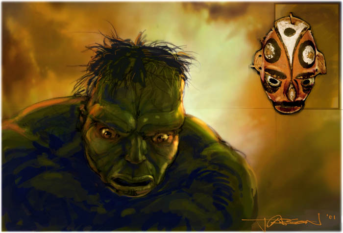 Diseños Conceptuales De Jim Carson Para Hulk 2003