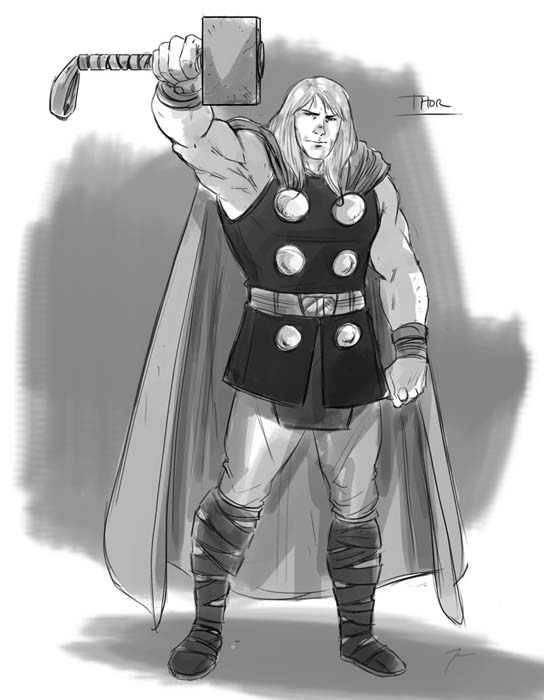 Diseño conceptual de Thor para Thor