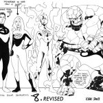 Diseños de Leonard Kirk para Fantastic Four