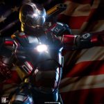 Figura de Iron Patriot de Iron Man 3 de Sideshow Collectibles