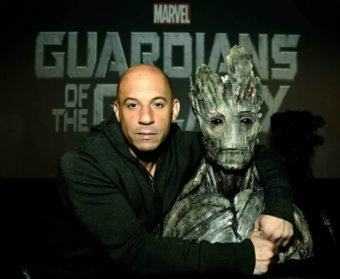 Vin Diesel como Groot en Los Guardianes de la Galaxia